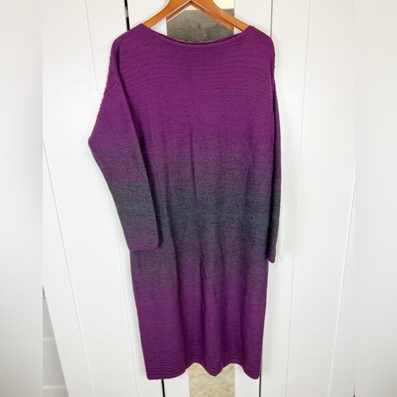 LAFAYETTE 148 New York NWT 100% Wool Knit Sweater Dress Size Large - Picture 7 of 11